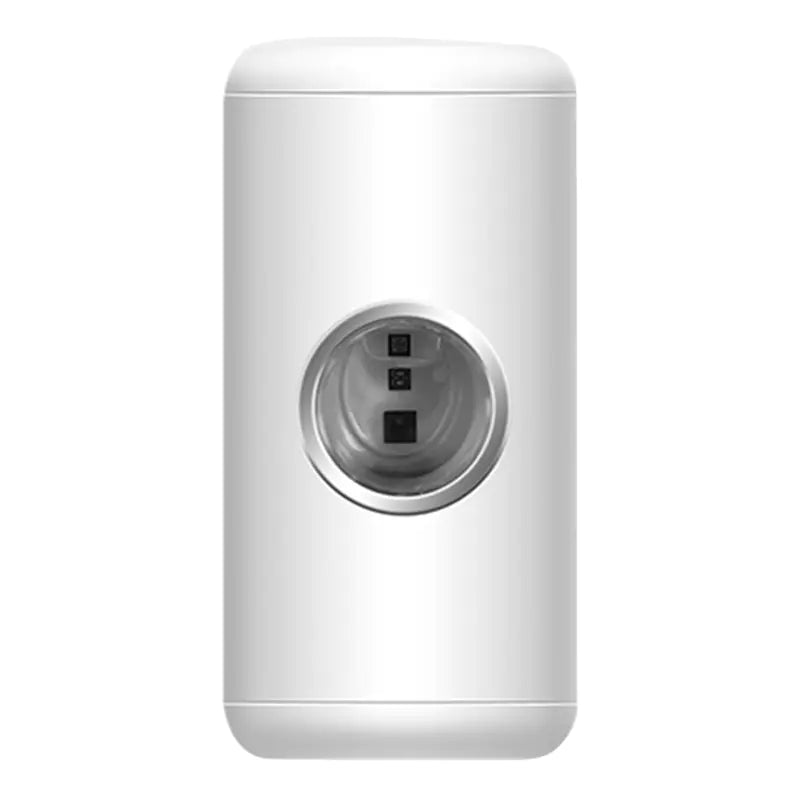 White sleek automatic toothpaste dispenser with sensor for hygienic toothpaste dispensing