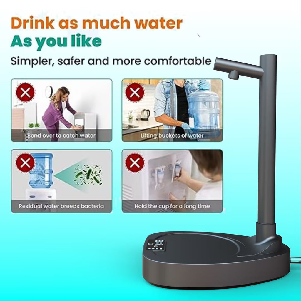 Shopi Vella automatic water bottle dispenser with touch control for easy and hygienic water dispensing
