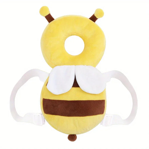 Shopi Vella yellow bee design baby head protection pillow with adjustable straps for infants