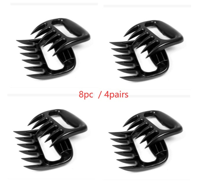 Shopi Vella bear claw meat shredder for BBQ set with four pairs of black shredding claws