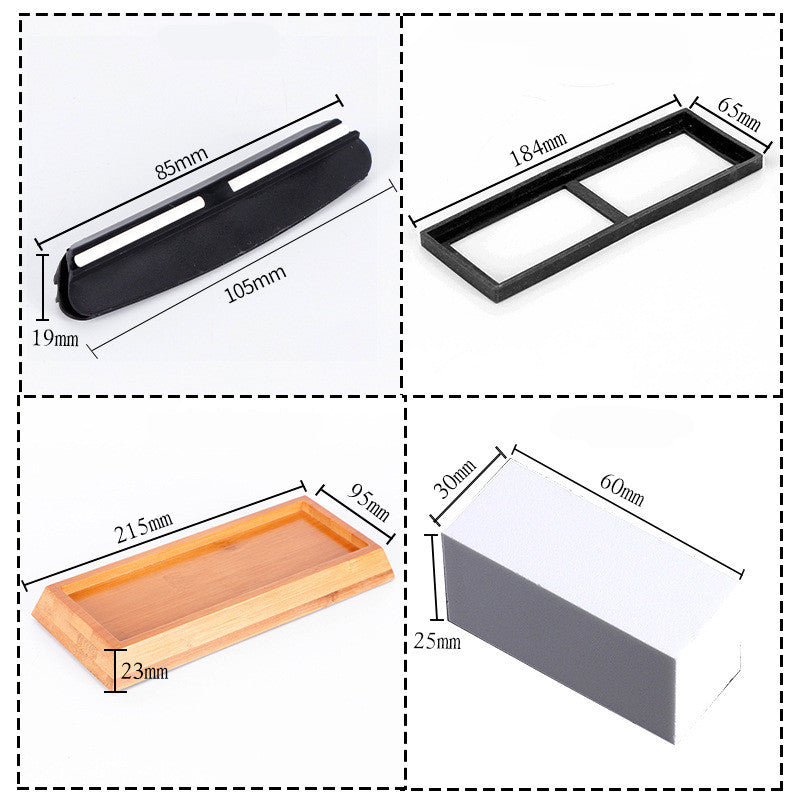 Shopi Vella kitchen knife accessory set including the best sharpening stone for home use with dimensions