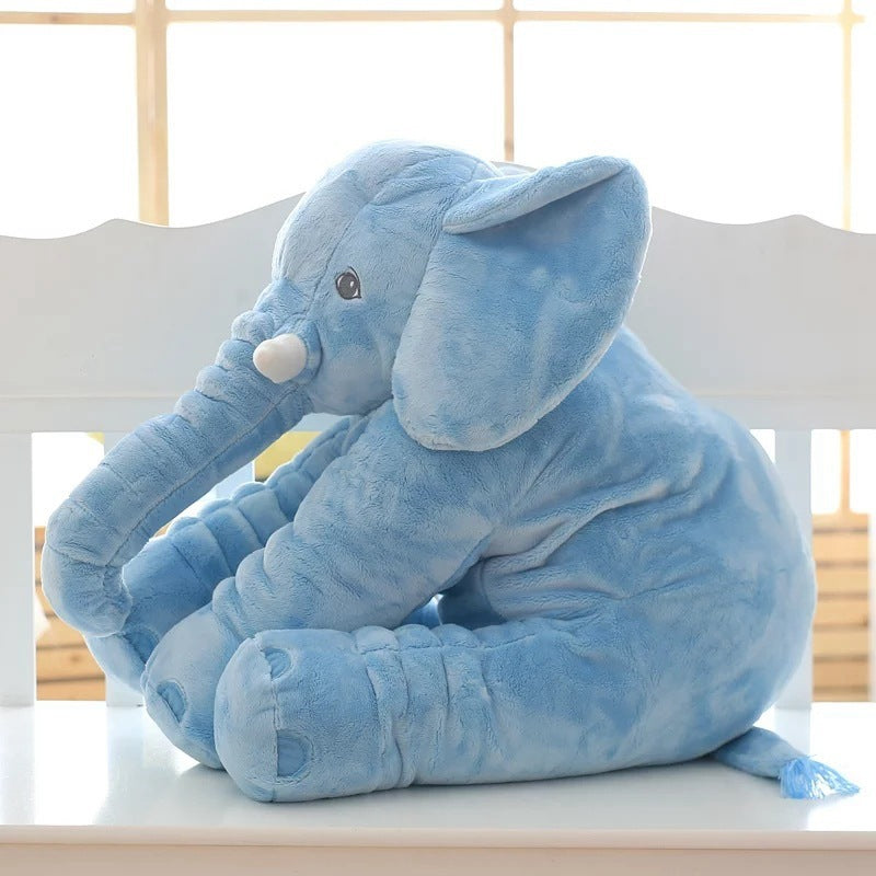 Shopi Vella soft comfort baby sleep toy blue elephant plush pillow case for nursery