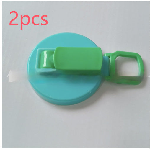 Shopi Vella reusable soda can lid with straw in blue and green for kitchen storage 2pcs