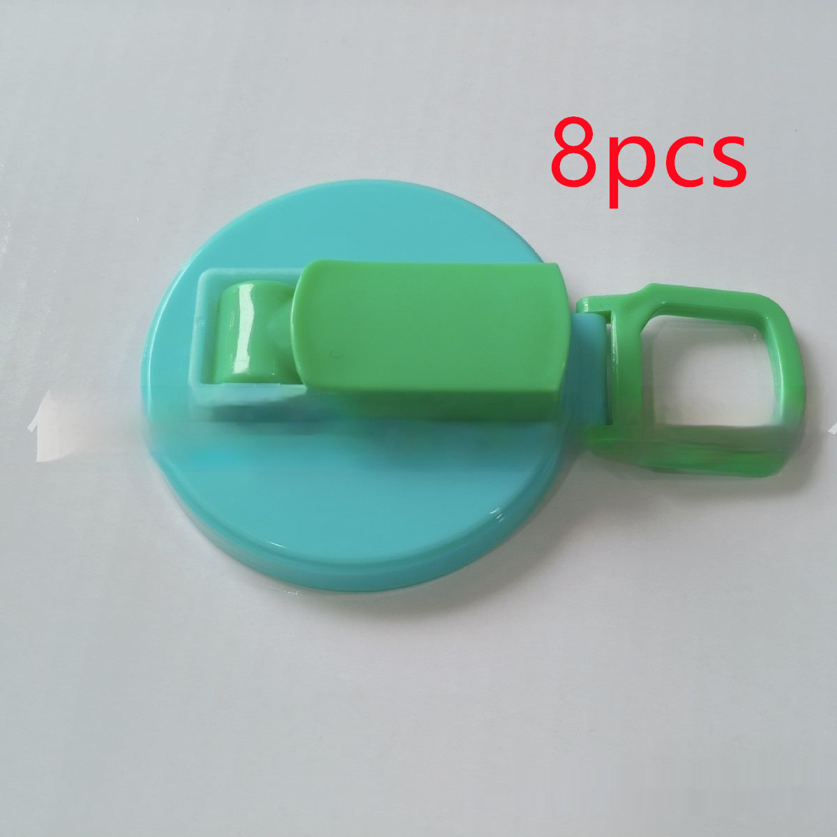 Shopi Vella reusable soda can lid with straw in blue and green for kitchen storage set of 8