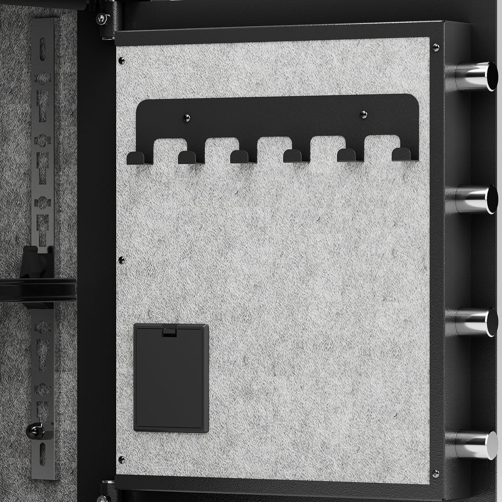 Shopi Vella business cash deposit safe interior storage with hooks and secure locking bolts