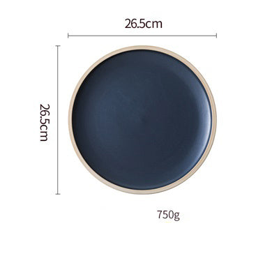 Shopi Vella Pure Color Ceramic Plate Set - Elegant Dinnerware