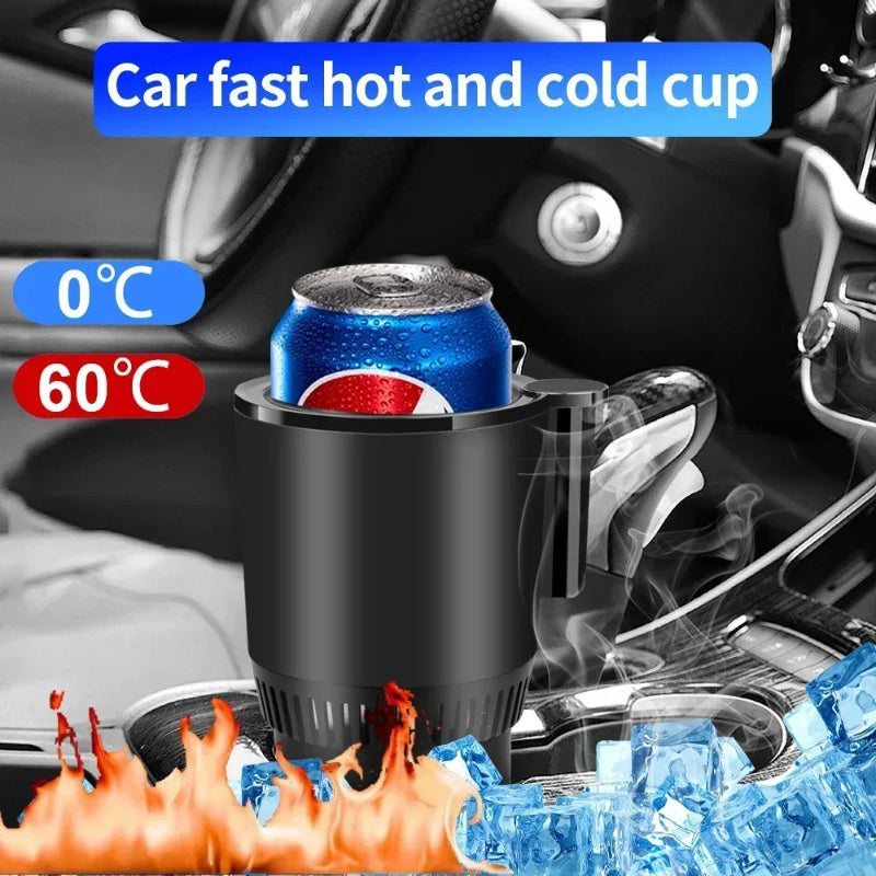Shopi Vella cooling cup in car cup holder warmer cooler keeps drinks hot or cold fast