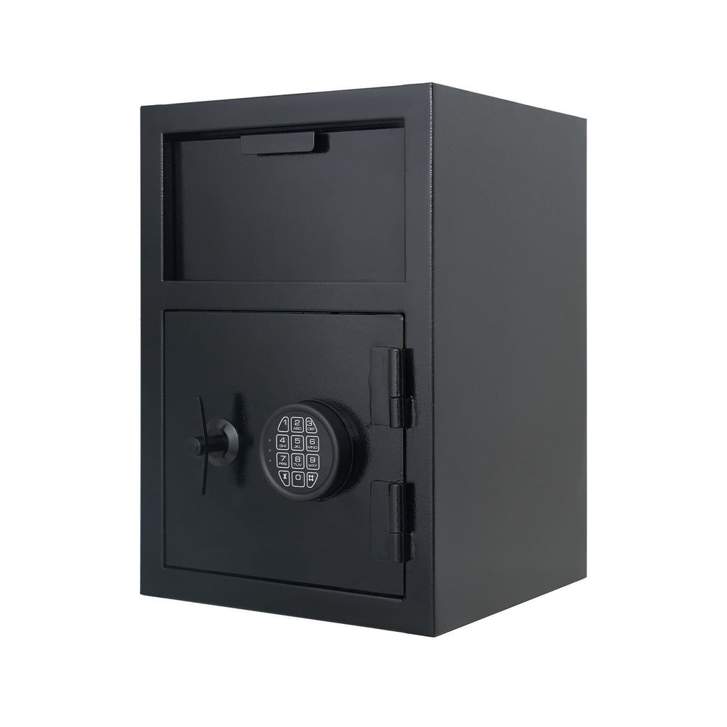 Shopi Vella carbon steel depository safe with electronic lock black secure storage box