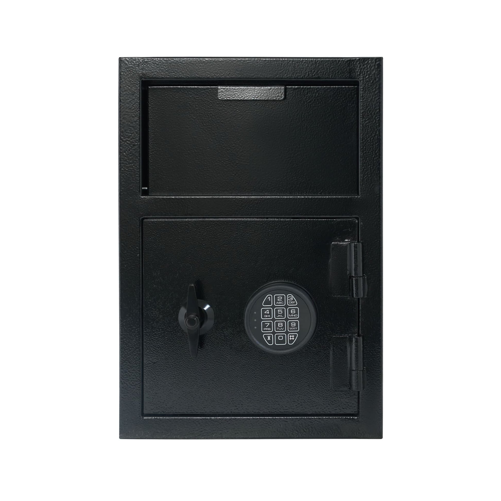 Shopi Vella black carbon steel depository safe with electronic lock for secure storage