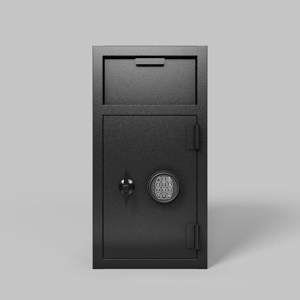 Shopi Vella carbon steel digital safe box with keypad lock and secure storage compartments
