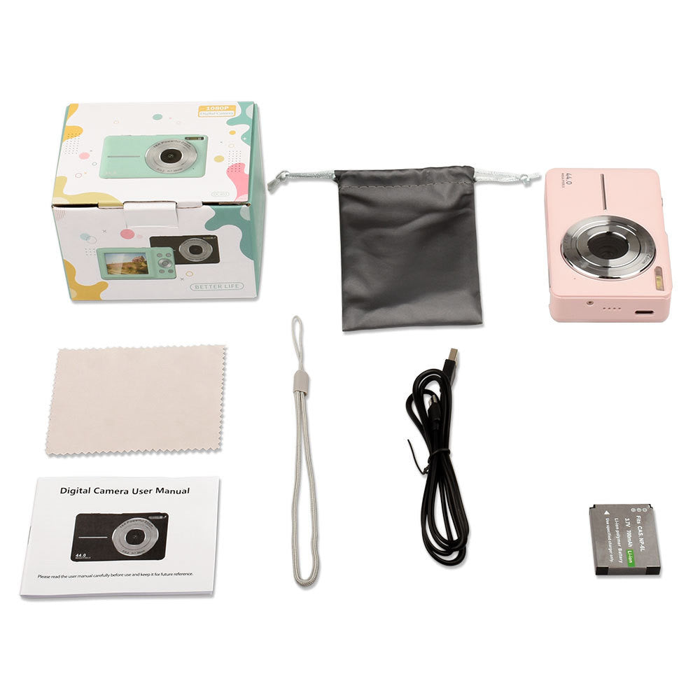 Shopi Vella pink digital camera kit with accessories and box children's HD camera gift