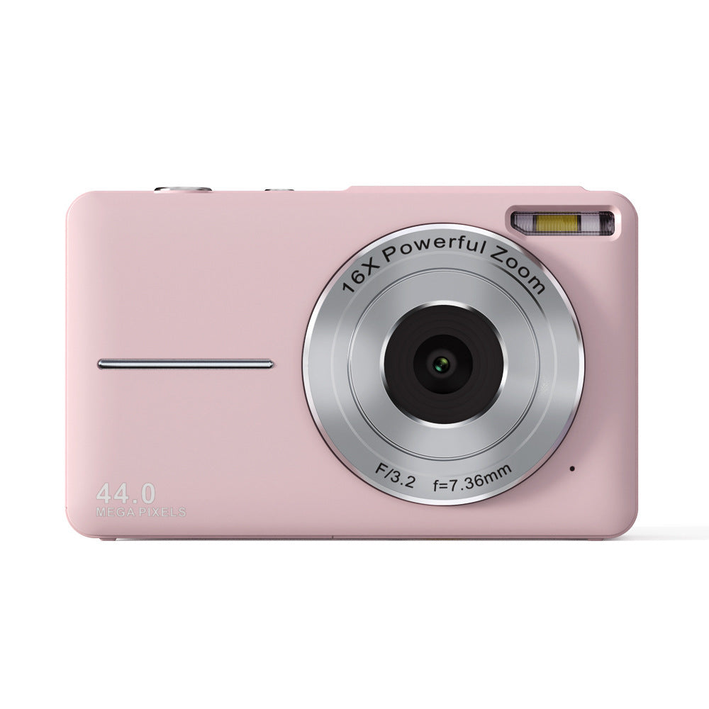 Shopi Vella pink children's HD camera gift with 16X powerful zoom and 44 megapixels