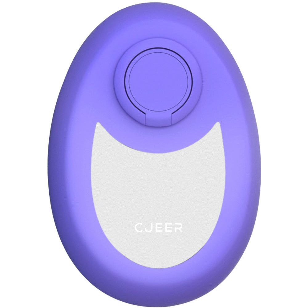 Shopi Vella purple and white crystal hair removal tool with ergonomic design for bathroom storage