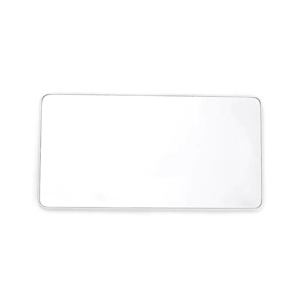 Clear rectangular car vanity mirror reflecting white background best car vanity mirror for makeup