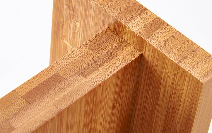 Shopi Vella bamboo magnetic knife holder for kitchen with smooth wood grain finish