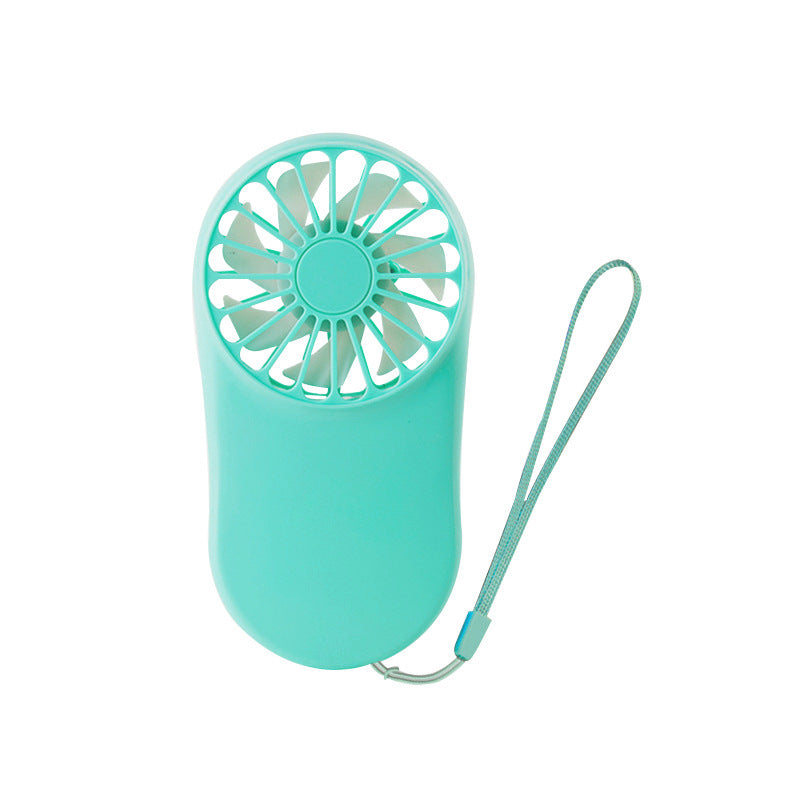 Shopi Vella foldable mini air cooler in turquoise with wrist strap for portable home cooling