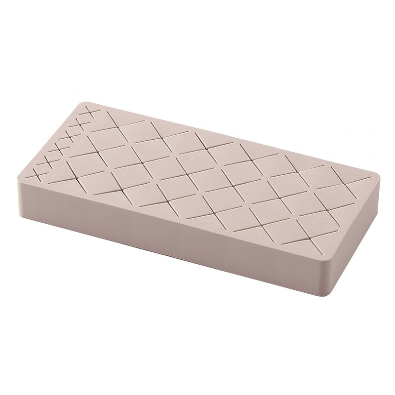 Shopi Vella compact lipstick holder for dressing table in beige with grid design for home storage