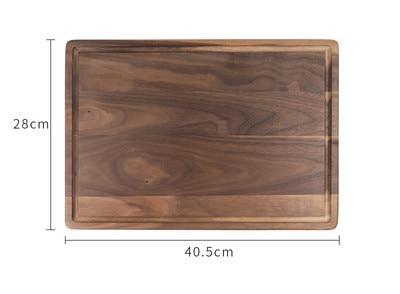 Shopi Vella creative wood cutting board for kitchen with natural wood grain and dimensions 40.5 by 28 cm
