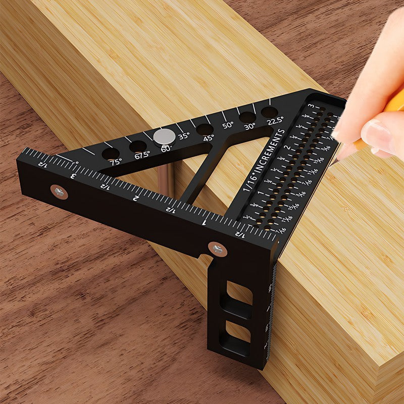 The Black Right-angle Ruler Is Suitable For Various Scenarios Including Construction, DIY Handicrafts, And Mathematics Learning. Its Precise Measurement Function Helps To Achieve Efficient Work.