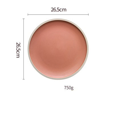 Shopi Vella Pure Color Ceramic Plate Set - Elegant Dinnerware