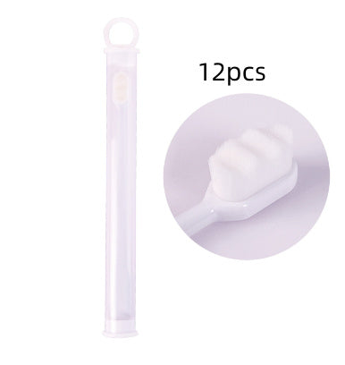 Shopi Vella bathroom storage deep cleaning toothbrush for travel in clear protective case pack of 12