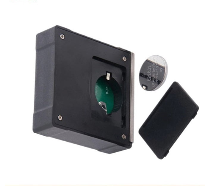 Shopi Vella magnetic angle gauge for woodworking with black protective case and battery