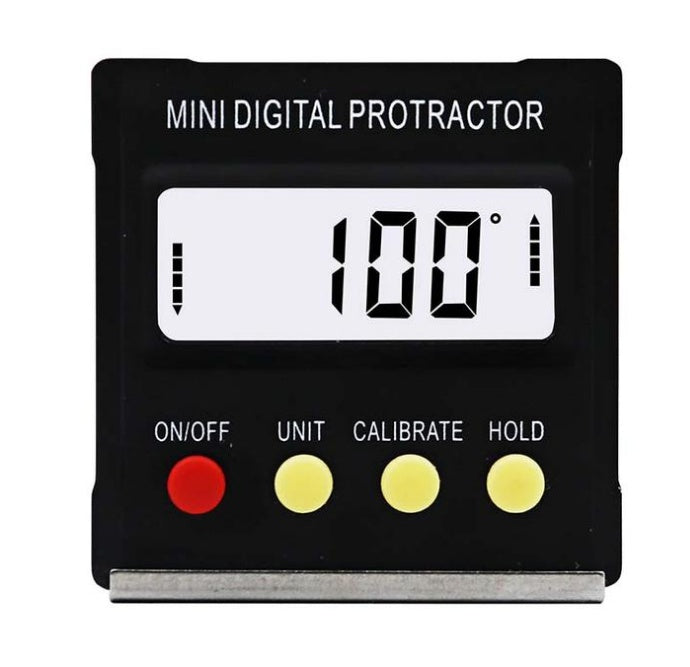 Shopi Vella mini digital protractor magnetic angle gauge for woodworking with easy-to-read display