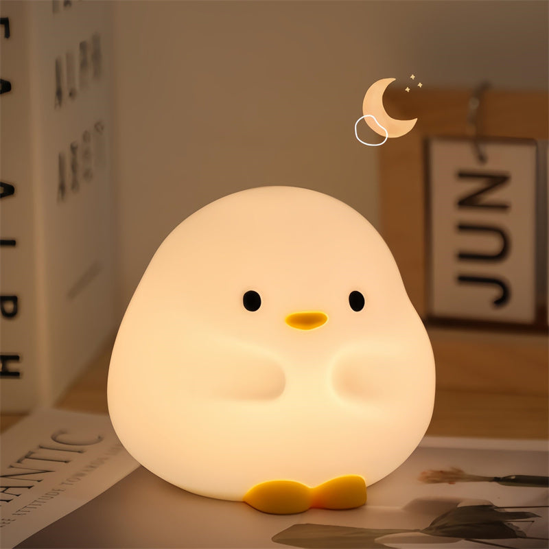 Shopi Vella cartoon LED sleeping light in the shape of a cute glowing chick for kids