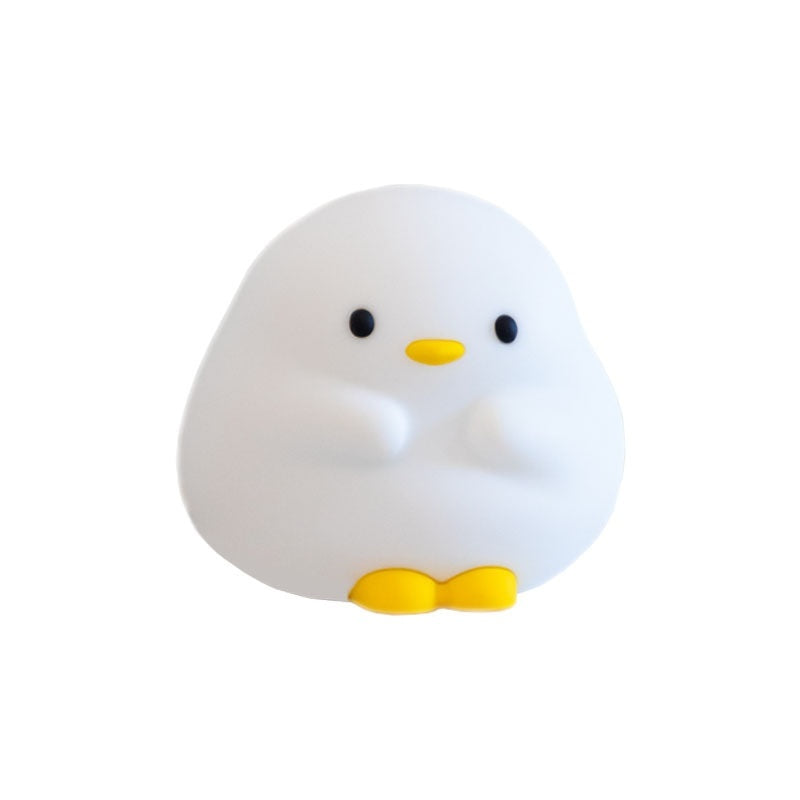 Shopi Vella cartoon LED sleeping light shaped like a cute white bird with yellow beak and feet