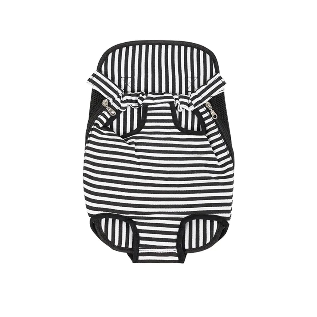 Leconpet Pet Carrier Backpack Legs Out Adjustable Pet Front Cat Dog Carrier Backpack Easy-Fit Dog Travel Backpack Carrier for Hiking Camping for Small Medium Puppies Cats (XL Black Stripes)