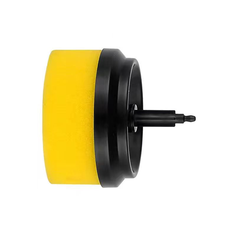 Shopi Vella yellow replacement sponge head for electric dishwashing brush with black plastic base