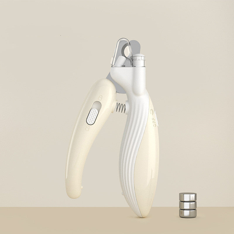 Shopi Vella electric dog nail grinder in white for safe and easy pet nail trimming