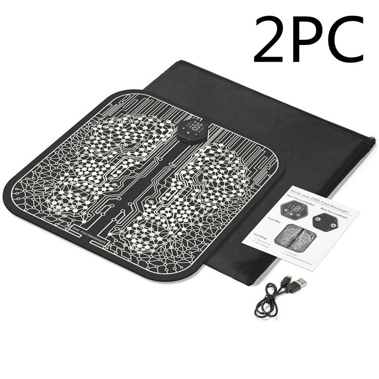 Shopi Vella electric foot circulation pad with USB cable and user manual for home storage use