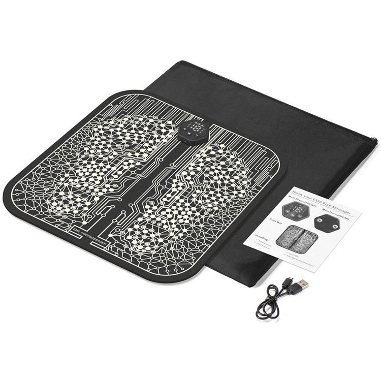 Shopi Vella electric foot circulation pad with USB cable and user manual for home use