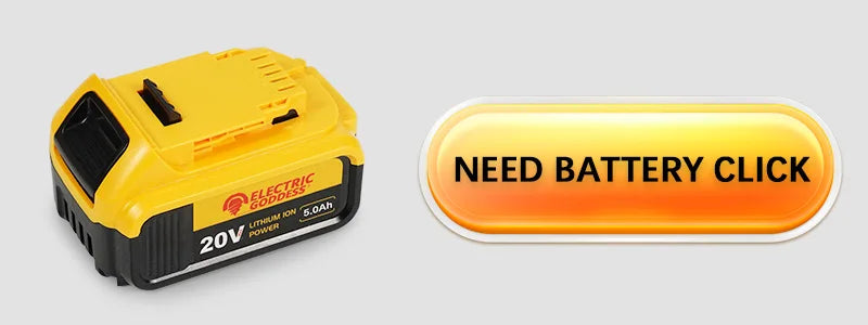 Yellow brushless turbo jet fan for Dewalt 20V battery with 5.0Ah power capacity