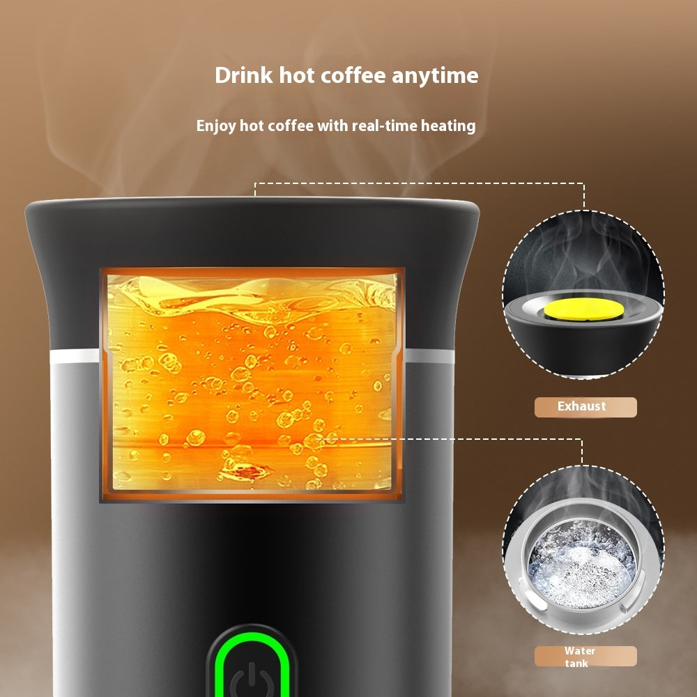 Shopi Vella electric grinder coffee maker with real-time heating and water tank for hot coffee