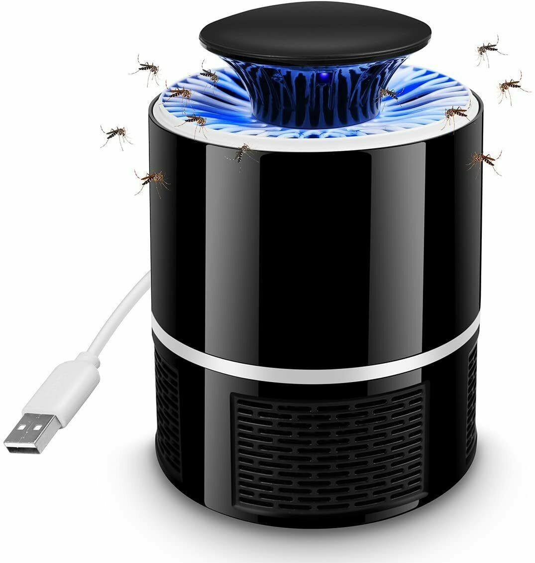 Shopi Vella electric mosquito killer lamp with USB cable and blue light attracting mosquitoes