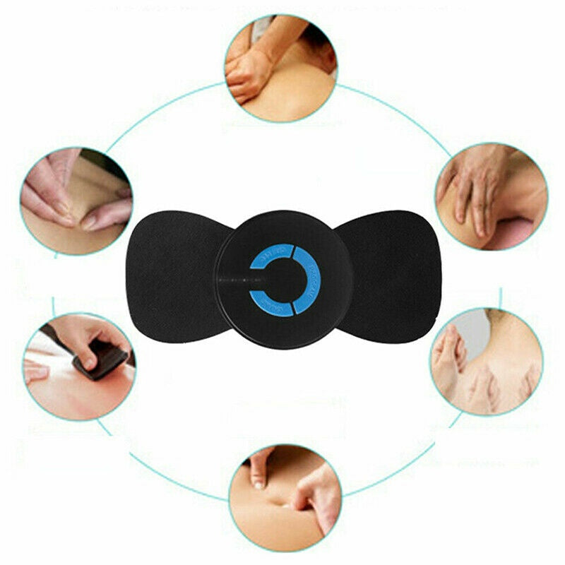 Shopi Vella electric neck and shoulder massager with black design demonstrating various massage techniques