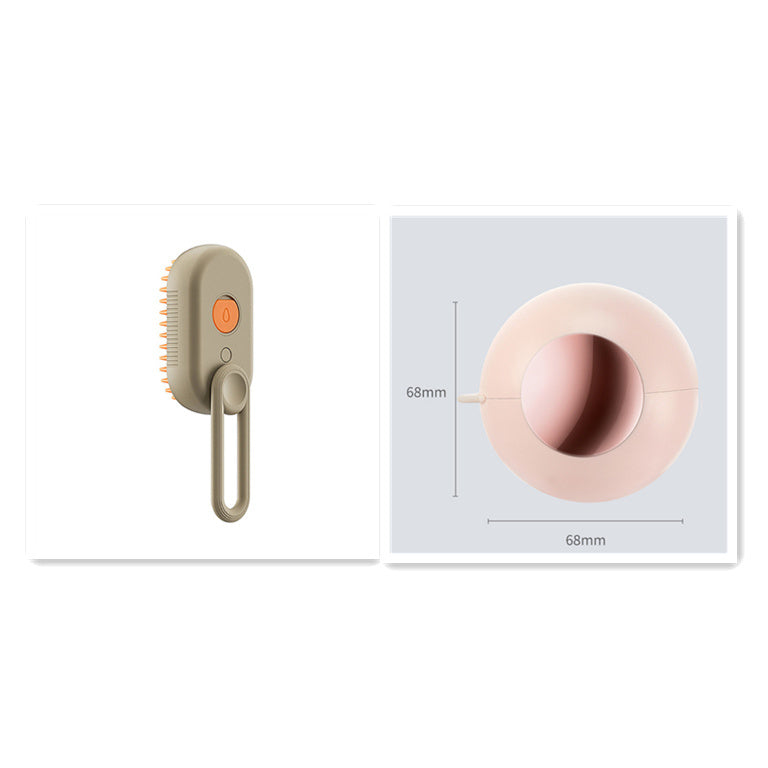 Shopi Vella electric pet grooming brush with ergonomic handle and compact 68mm size