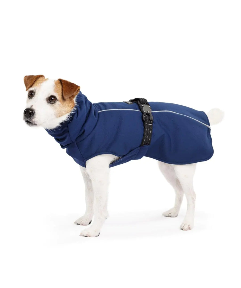 Goldpaw Winter Paw Dog Coat - Insulated Pet Jacket for Cold Weather Adjustable Fit and Stylish Canine Outerwear - Navy Size 14