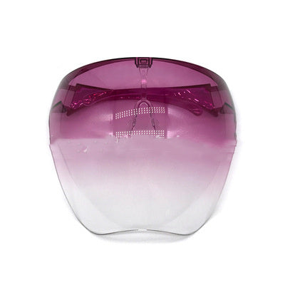 Shopi Vella faceshield protective glasses with purple tinted visor for full face coverage