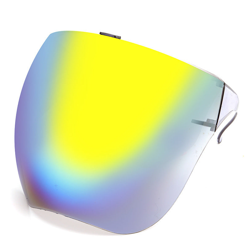 Shopi Vella colorful lightweight faceshield protective glasses with clear side arms for home storage