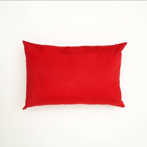 Shopi Vella red pillow case for fashionable accent cushions for sofa with soft fabric texture