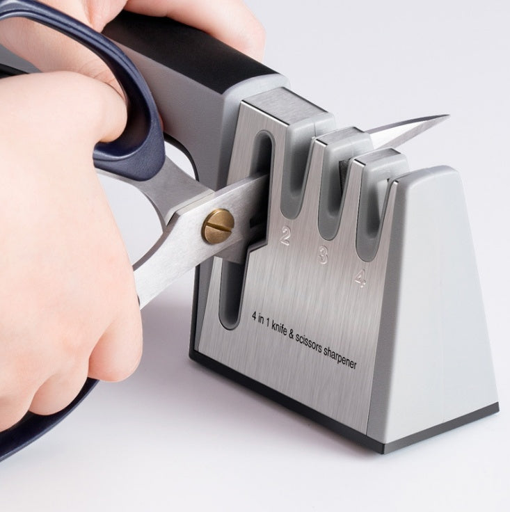 Shopi Vella fast knife sharpener with four-stage slots sharpening scissors and knives