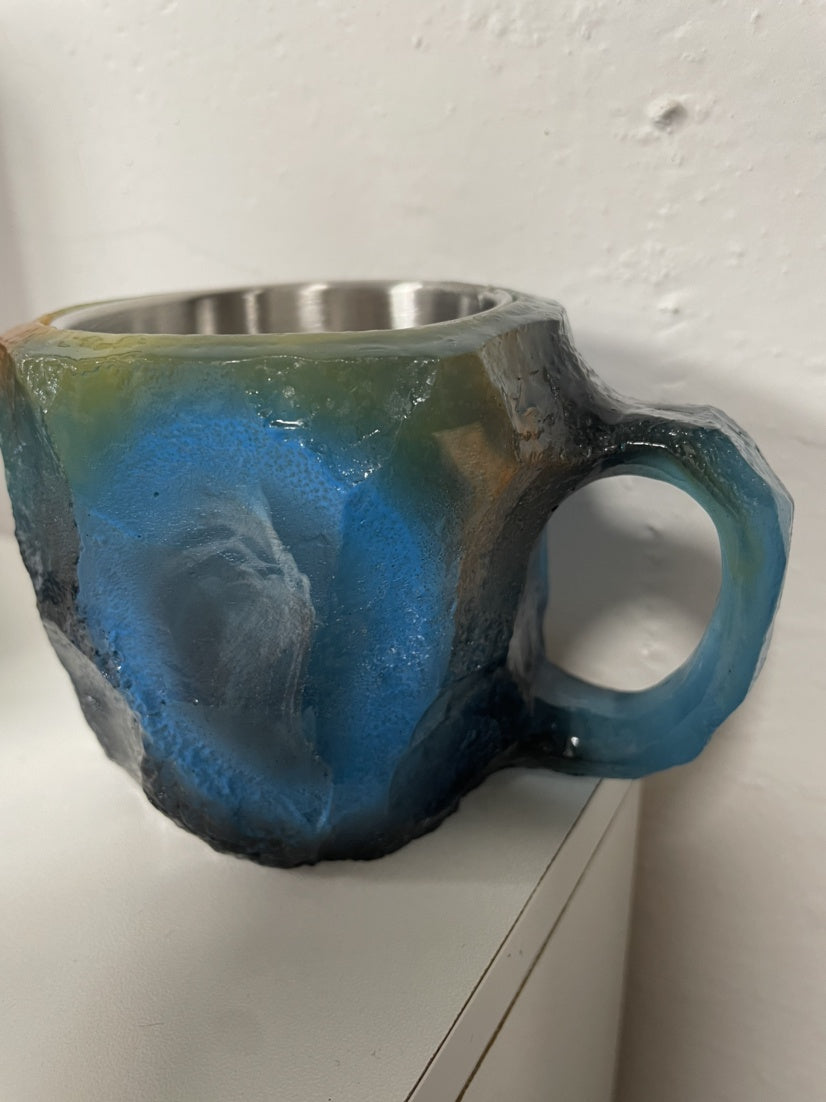 Shopi Vella Resin Crystal Coffee Mug - Unique Kitchen Storage