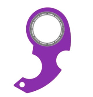 Shopi Vella purple finger spinner bottle opener with compact design for easy use