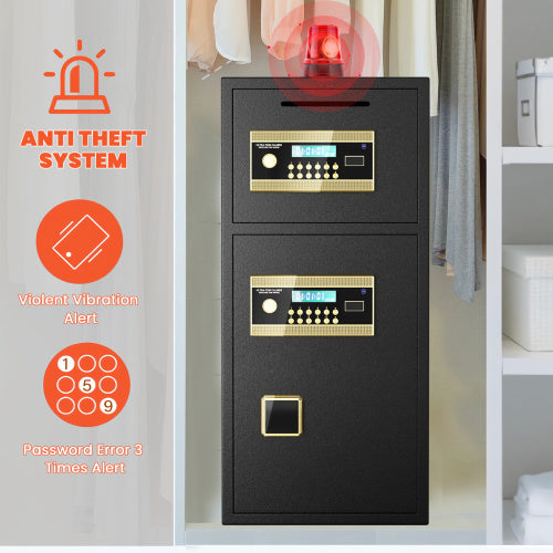 Shopi Vella fireproof waterproof safe box 7 cubic feet with digital lock and anti-theft alarm system