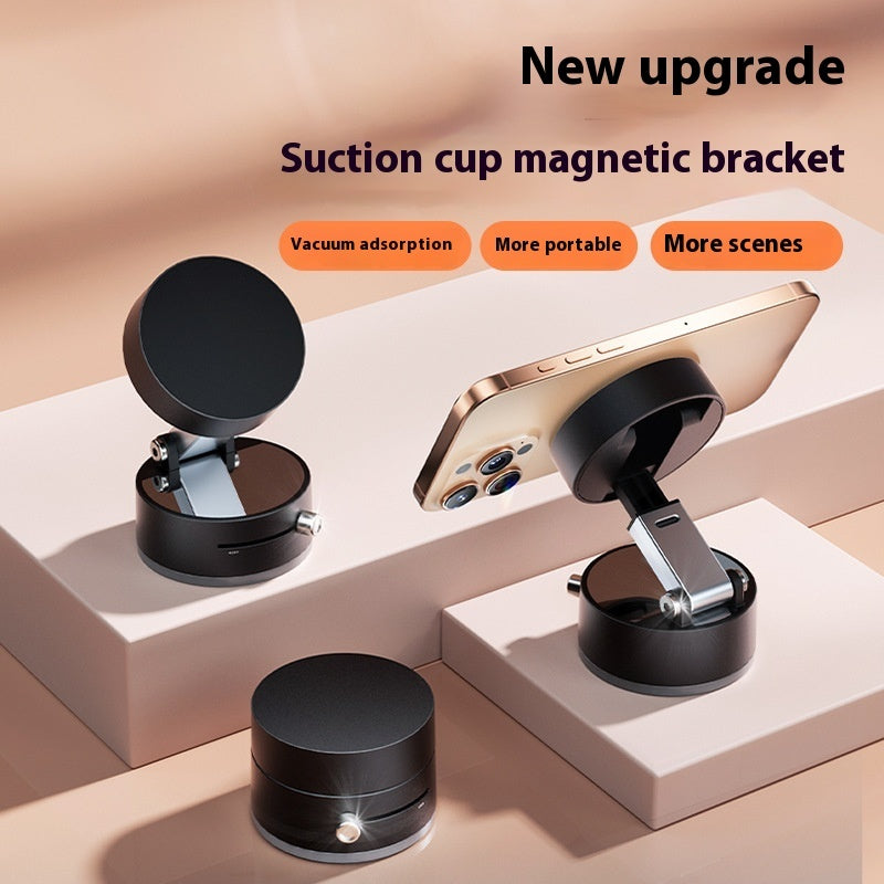 Shopi Vella foldable magnetic car phone holder with suction cup bracket and portable design