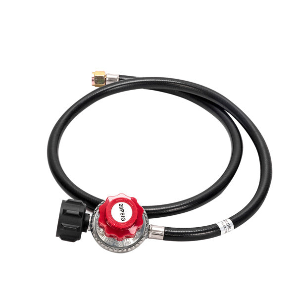 Gas regulator and hose compatible with four burner gas stove for home cooking tools