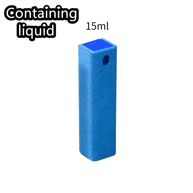 Shopi Vella 2 in 1 phone screen cleaner spray blue storage bottle containing 15ml liquid